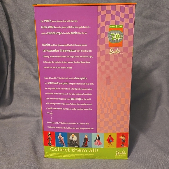 70's Peace & Love Barbie- Collector Edition - Picture 2 of 7